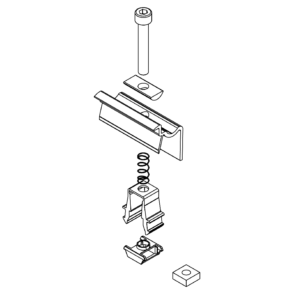K2 - Etriers OneEnd Alu SET 30-42 mm