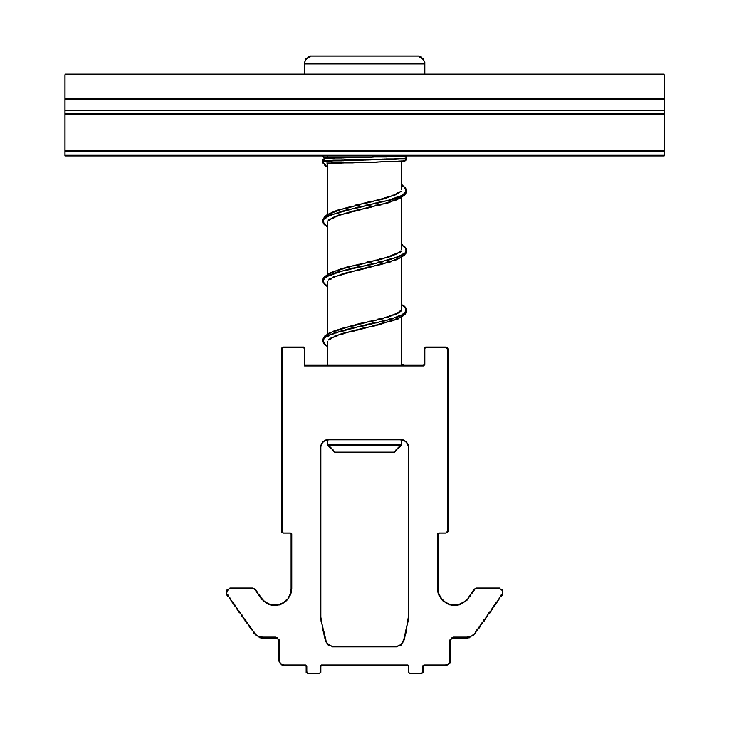 K2 - intermediaire  DomeClamp MC Noir 30 - 50 mm
