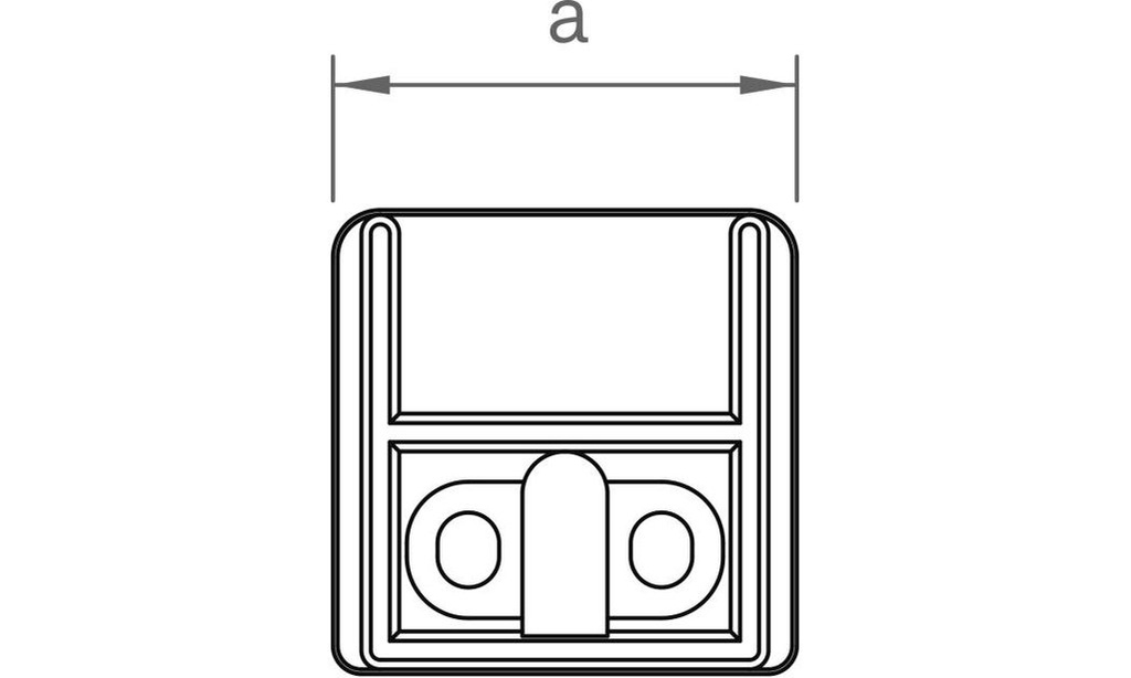 DESTOCKAGE - Creotecc - RA6 Set, Kit pour rebord AluTec, Composé de :1 x rebord en aluminium, 1 x vis à tôle inox 6,3x19 (BLS 6,3x19)