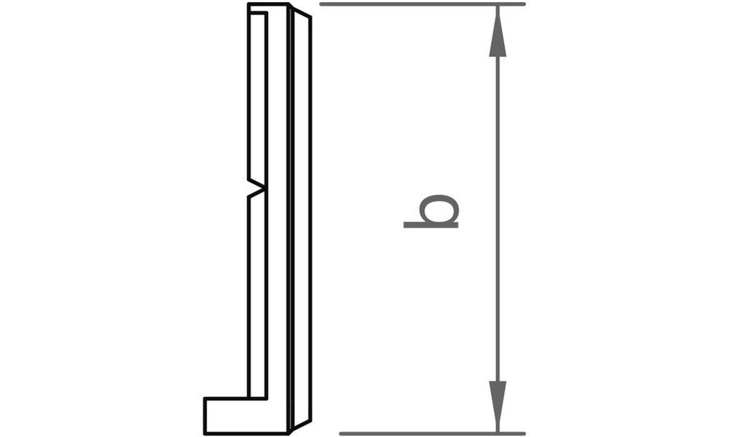 DESTOCKAGE - Creotecc - RA6 Set, Kit pour rebord AluTec, Composé de :1 x rebord en aluminium, 1 x vis à tôle inox 6,3x19 (BLS 6,3x19)