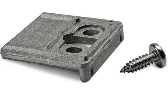 DESTOCKAGE - Creotecc - RA6 Set, Kit pour rebord AluTec, Composé de :1 x rebord en aluminium, 1 x vis à tôle inox 6,3x19 (BLS 6,3x19)