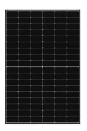 Destockage - Module Longi LR5 54HIH 405M - 405W - 1722x1134x30mm - cadre noir - MC4
